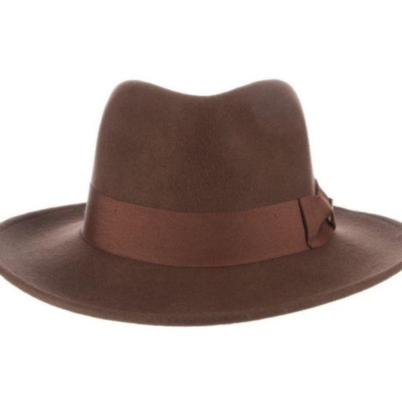 Indiana Jones Felt Safari Fedora Hat -  Belloq - Picture 5 of 6